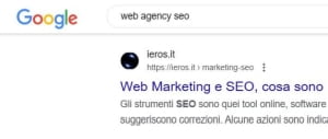 In prima posizione Google